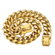 Gold dog collar chain drippet