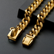 Gold dog collar chain