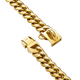 Gold dog collar chain drippet