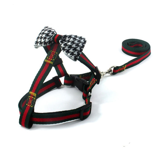 Checkered Harness & Leash Set