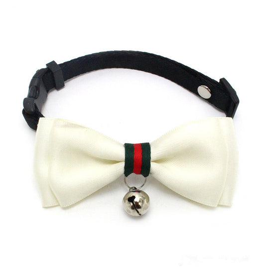 Classy White Bowtie collar